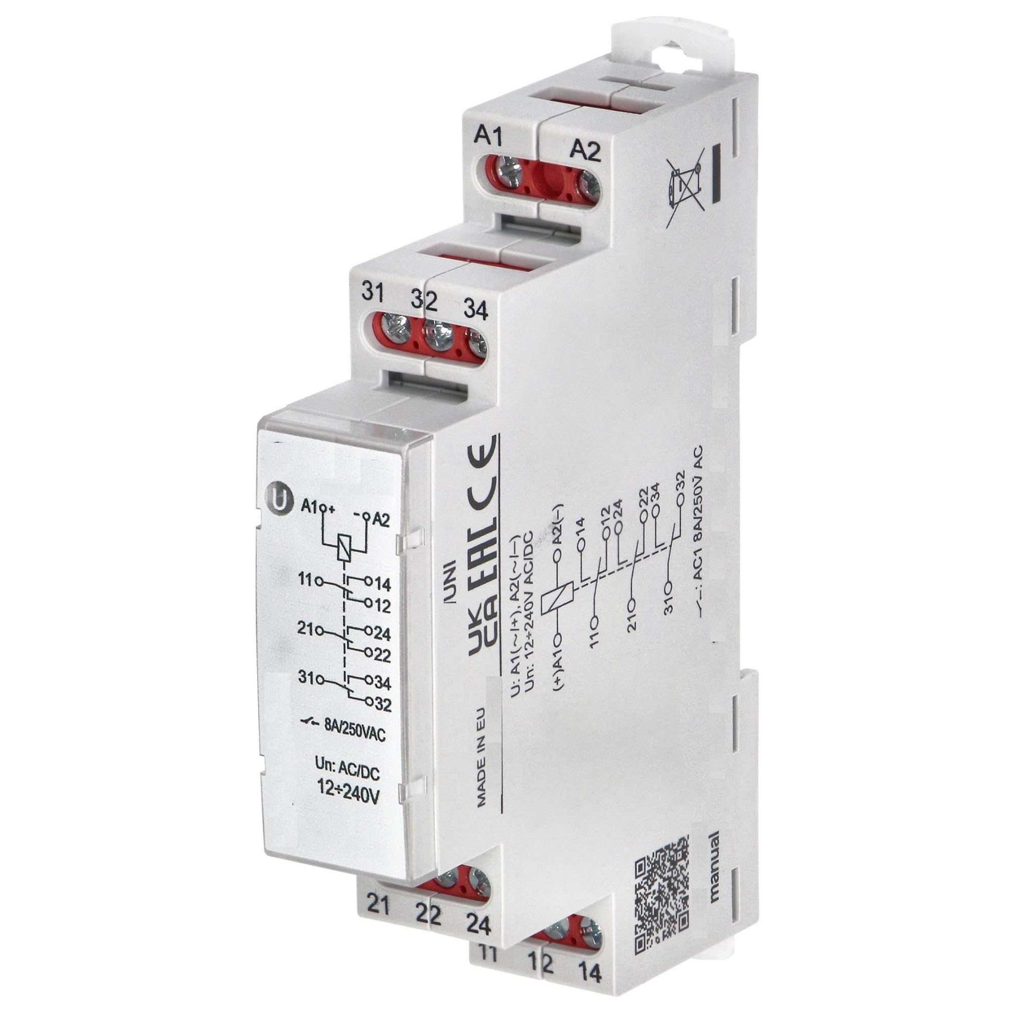 26.01.8.230.0000 Relè: Per Installazioni Bistabile NO Ubobina: 230VAC 10A IP20 F - Foto 9