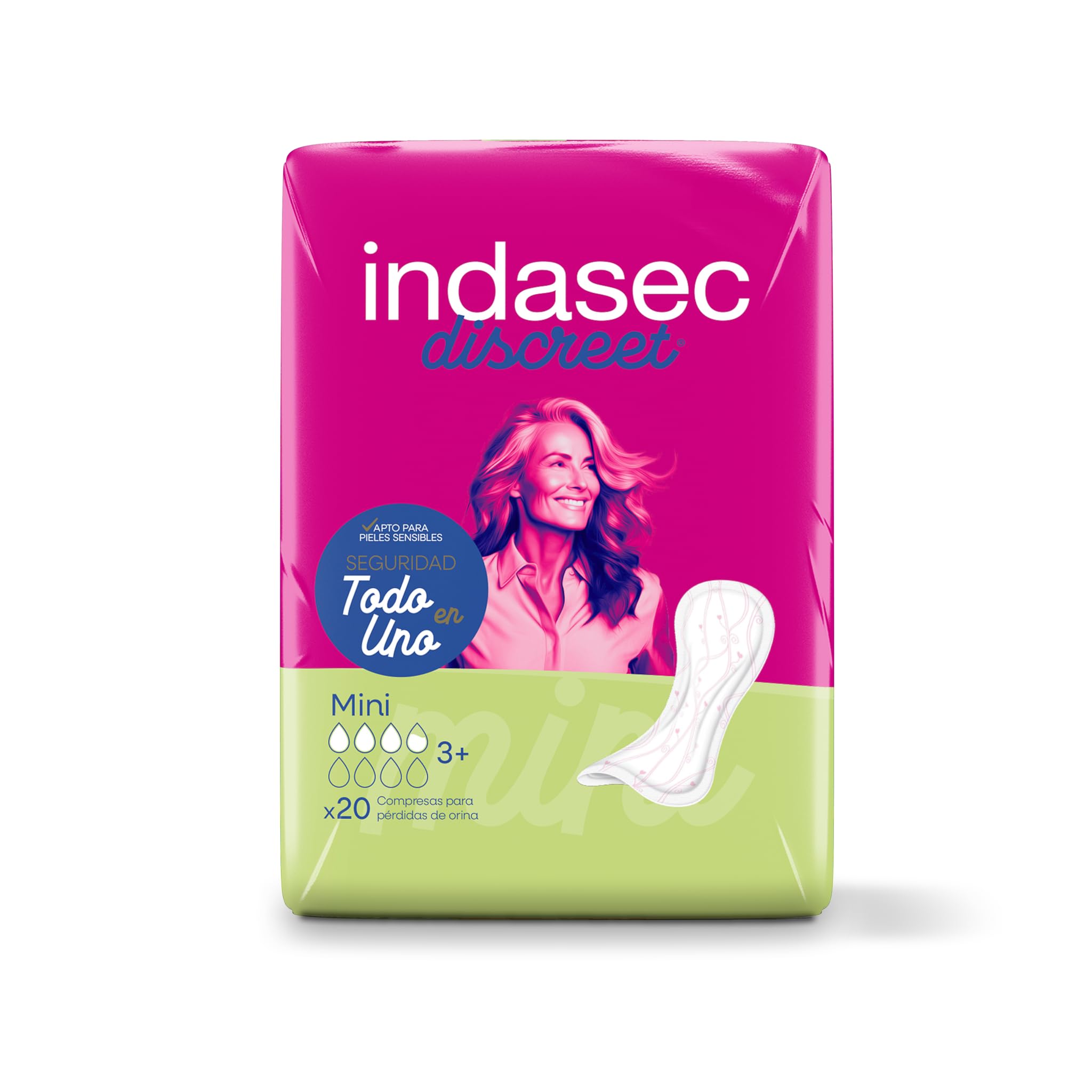 Indasec Discreet Mini, 20 unidades (El embalaje puede variar) — view 5