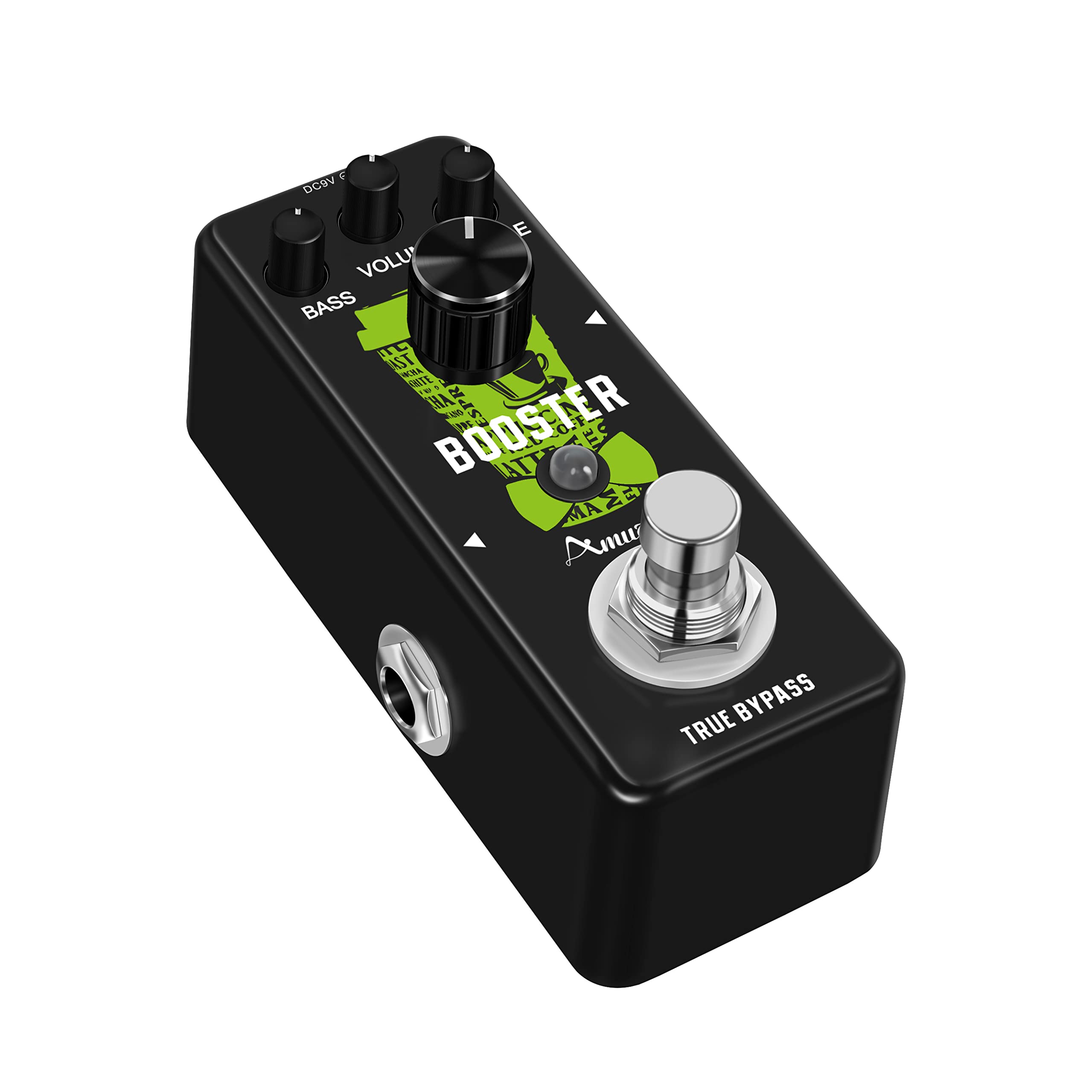 Amuzik Guitar Booster Pedal Analog Micro Boost Pedals For Electric Guitar Pure Signal Amplification Wtih Mini Size True Bypass