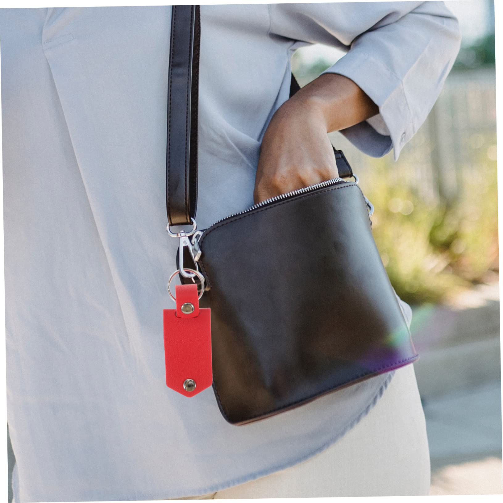 WOFASHPURET Leather Photo Keychain Photo Holder and Stylish Keyring for Keys Purses and Backpacks Valentine Day Loved