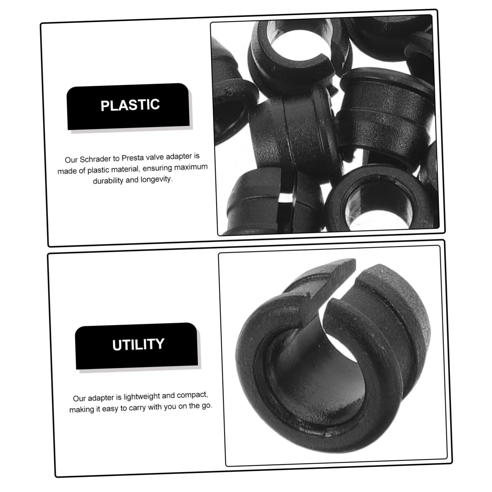 10pcs Valve Stem Grommets Durable Valve Adapter for Road and Mountain Bikes Carbon Footprint