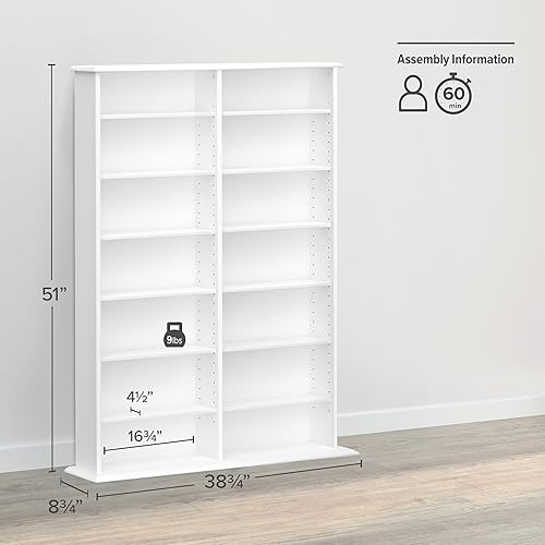 Miniatura 10 de Prepac - Gabinete de almacenamiento para CDs, Madera