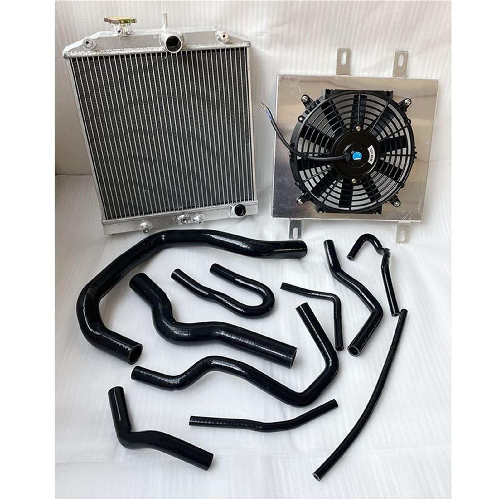 Radiatore motore Adatto per Honda Civic EK EG DEl Sol Manuale D15 D16 per CIVIC EK3 B16 B18 K8 92-98 Radiatore in alluminio da corsa a 3 file 60 mm | S-208-MT-58MM-28MM