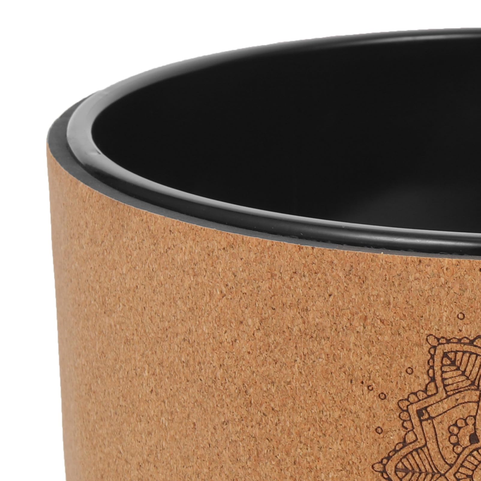 POPETPOP Ruota Yoga in Sughero Naturale Supporto Multifunzionale per Stretching Schiena e Correzione Allenamento Yoga Antiscivolo e Resistente per Esercizi Fitness e Backbend