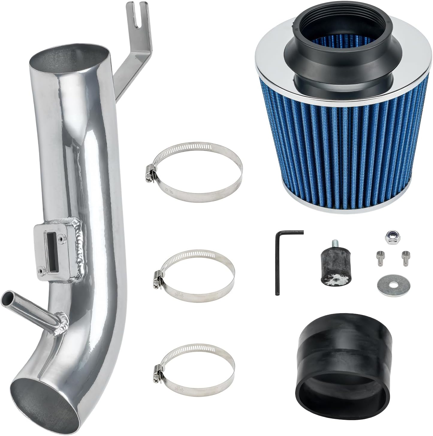 KAX 3 inch Cold Air Intake System Kit Replacement for 2007-2012 Altima 2.5L GAS, Blue