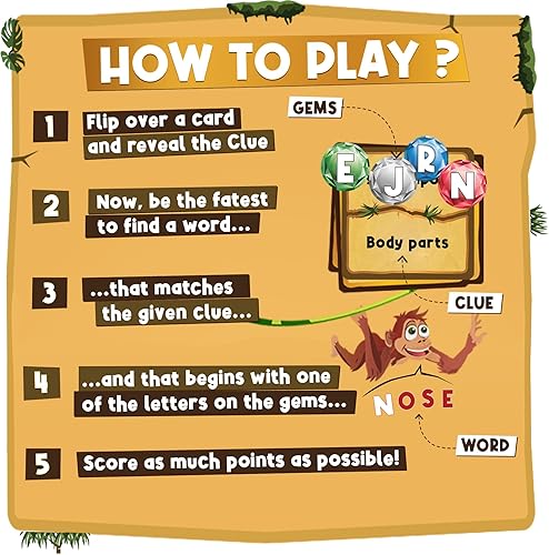 Miniatura 6 de SAVANA Take Gem All - Juego de categorías de ritmo rápido e hilarante para amigos y familiares | 1+ jugadores | Juegos familiares para niños,