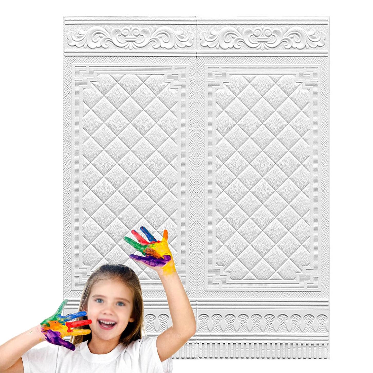 Panneaux muraux 3D brique lot de 10 dalles mousse pour salon