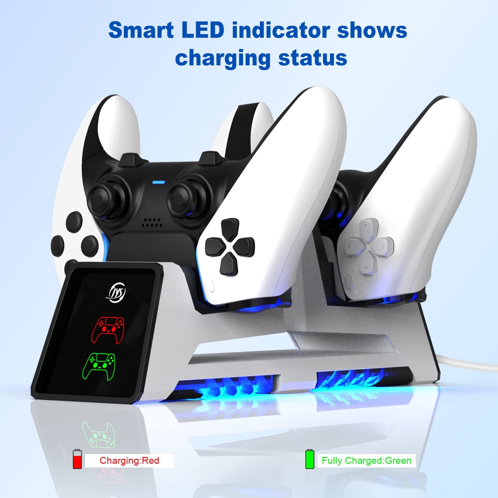 Supporto della stazione di ricarica del controller e set di cavi di ricarica per PS5 Elite, supporto di visualizzazione del caricabatterie della maniglia, controller di gioco VR Accessori di ricarica