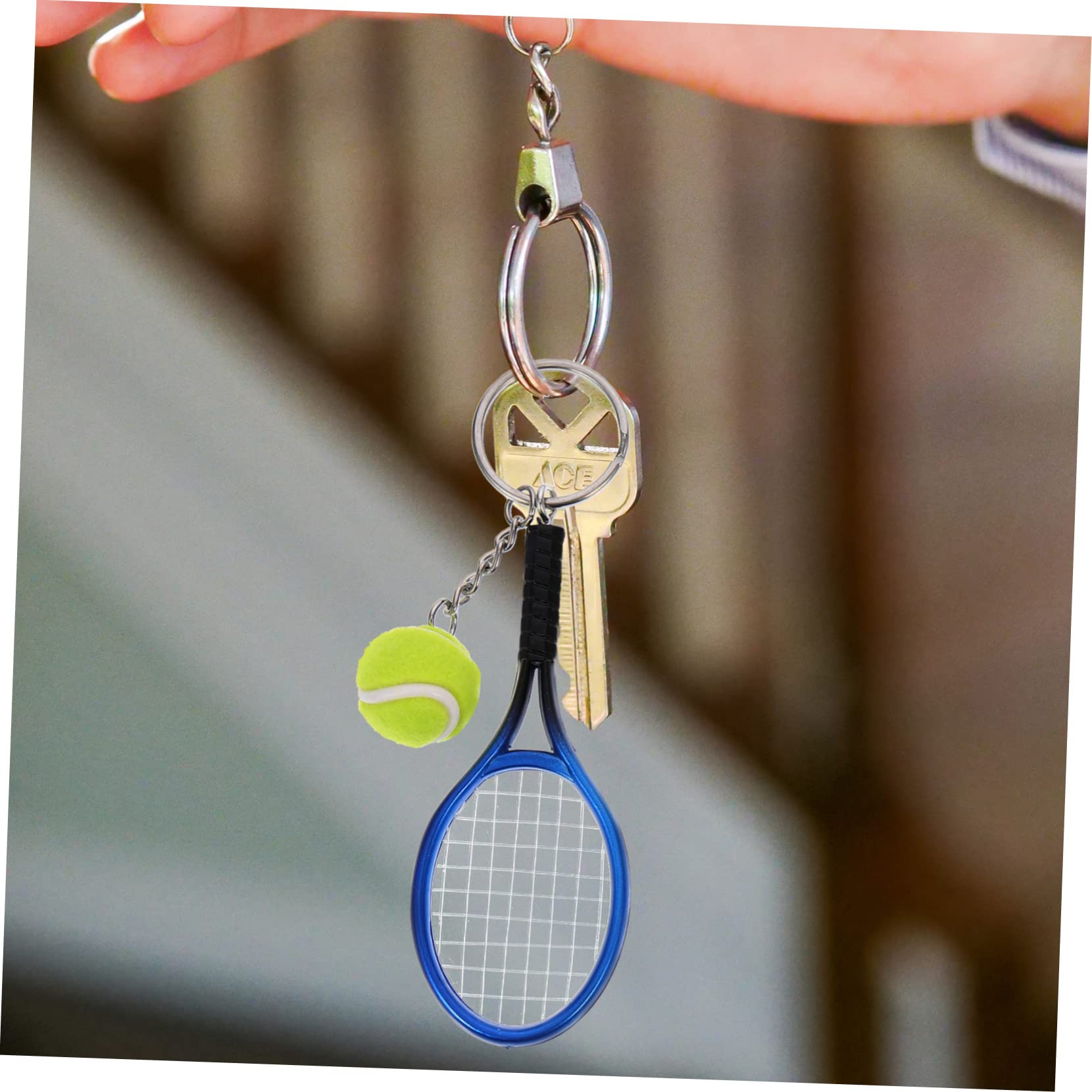 SOIMISS tenis llavero accesorios tenis macuto deporte llavero pelota de de las llaves del coche s adorno decorativo de de plastico el plastico