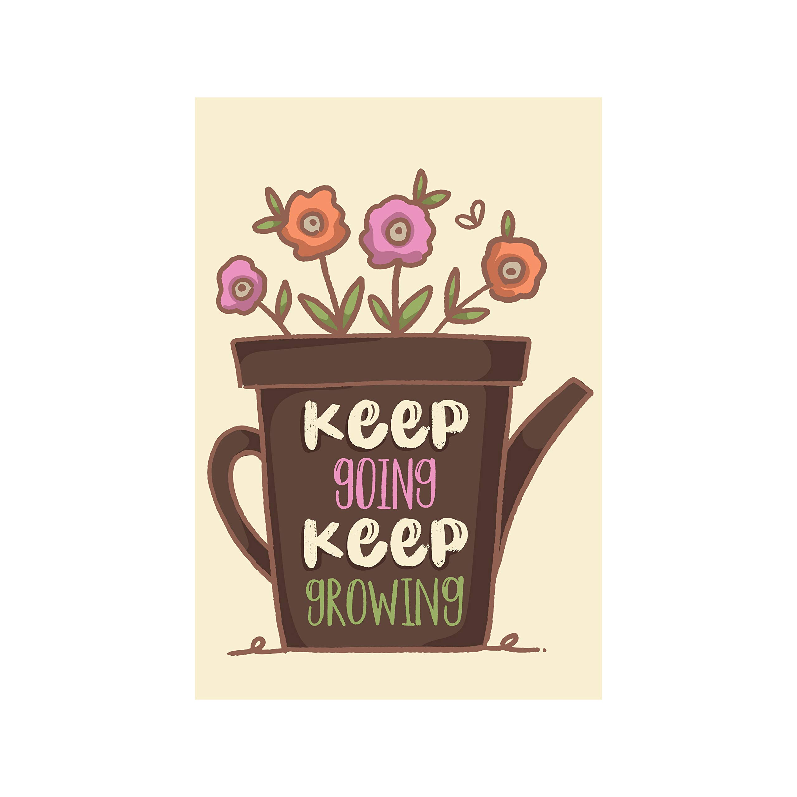 Anne Print Solutions® Keep Going Keep Growing Poster (Without Frame) for Motivational Posters | Inspirational Poster Size 13 Inch* X 19 Inch*