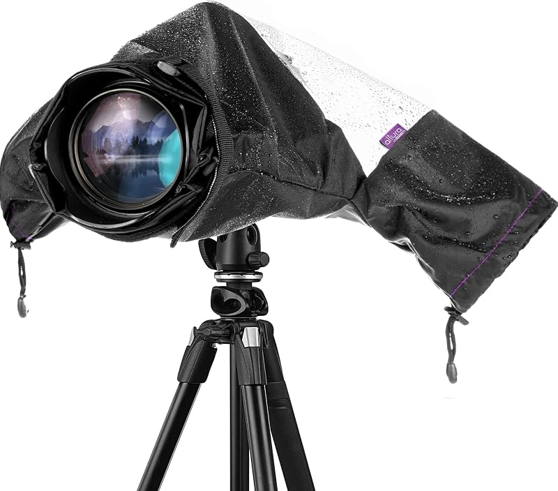 Altura Photo Camera Rain Cover, Waterproof Lens Jacket for Canon Sony Nikon | Professional Grade DSLR Weather Gear with Hand Sleeves for R6 Mark II & More