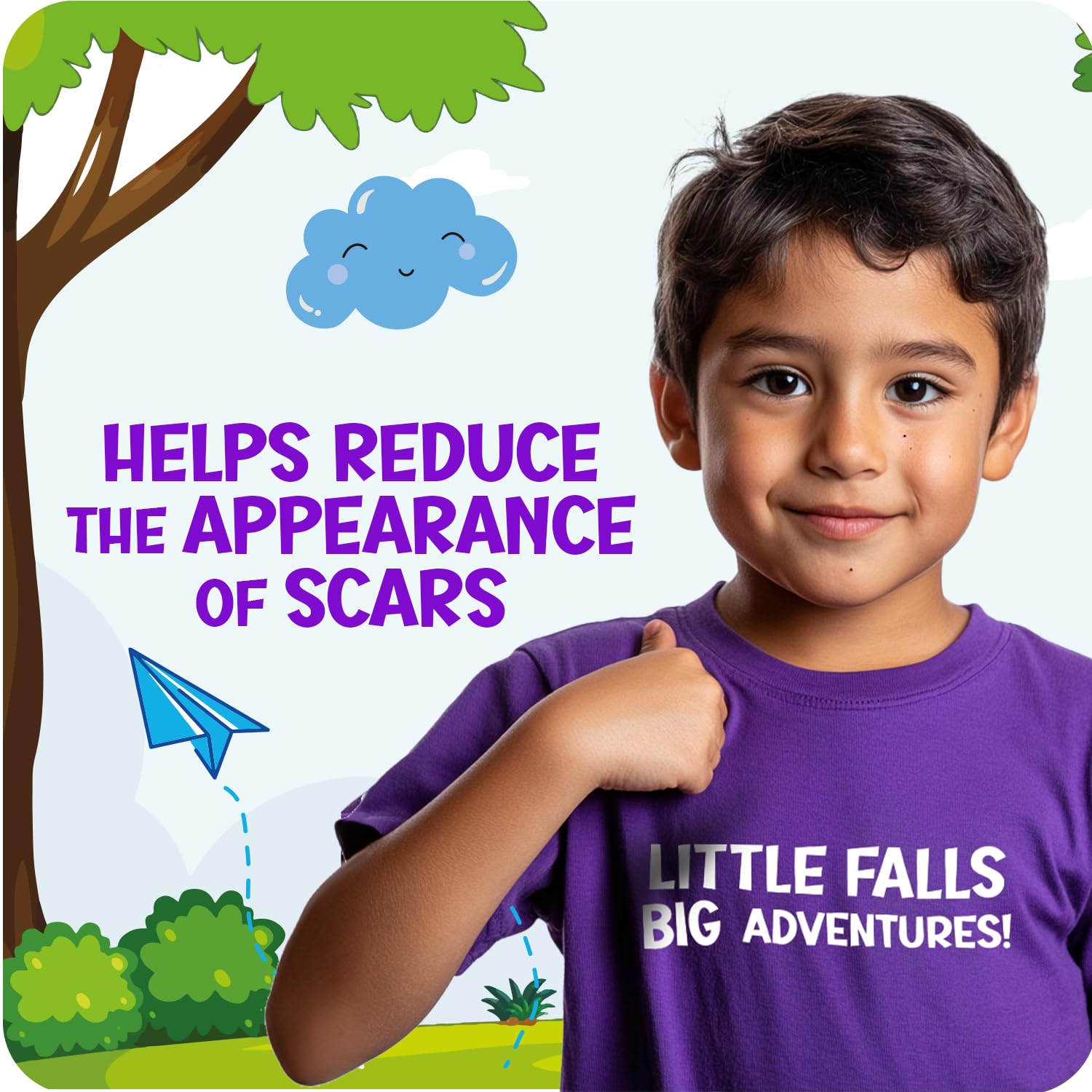Cicatricure Advanced Scar Gel for Kids, Grape Scent, For Face & Body 1 oz — Amazon image 2