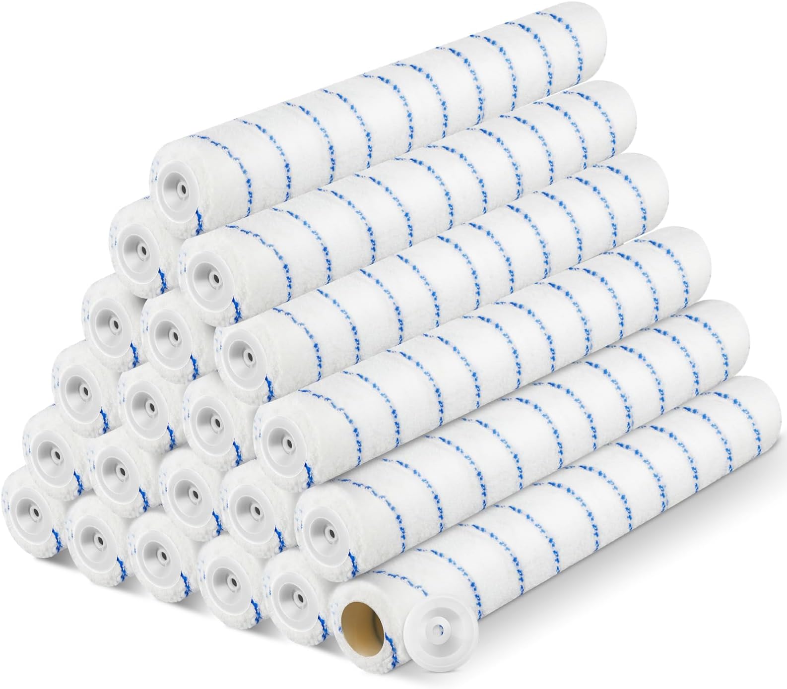 Jinei 24 Pack 18 Inch Paint Roller Covers 3/8" Nap Roller
