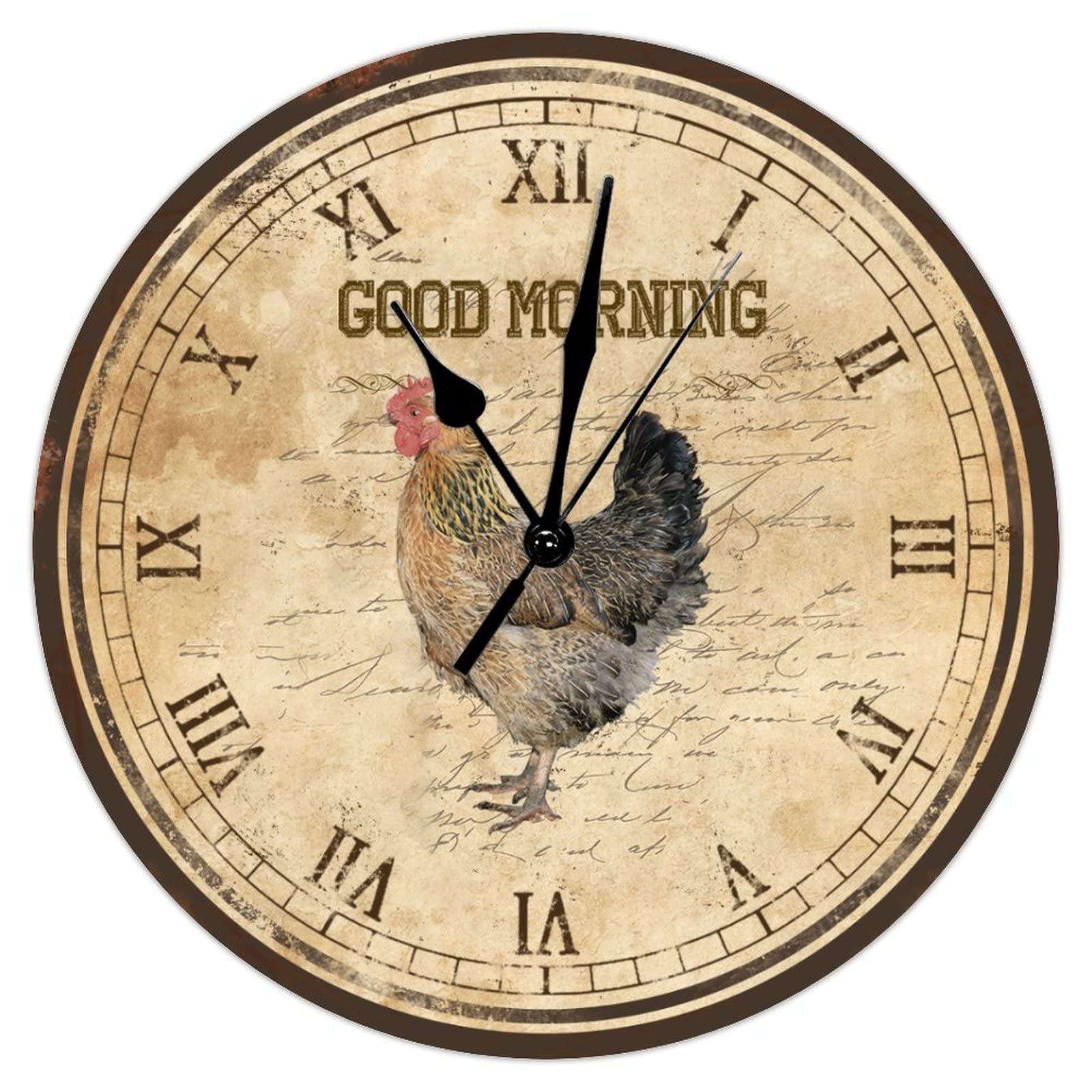 Horloge murale coq et poule 38,1 cm pour habiller un mur de bureau vide