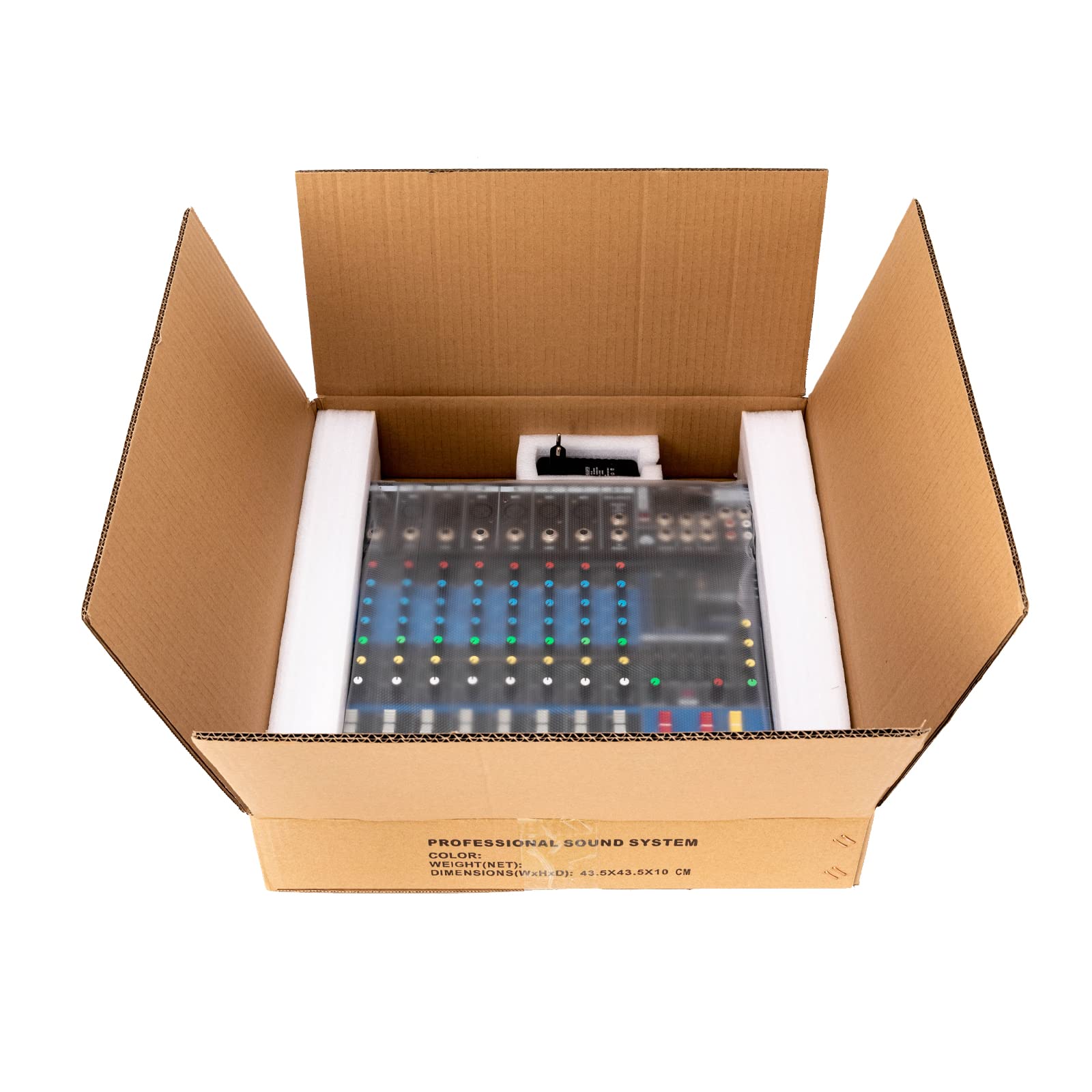 Mixer audio a 8 canali con USB Dj per karaoke, console audio digitale, amplificatore, registrazione Bluetooth, mixer, equalizzatore, audio digitale, mixing, console per bar, spettacoli palcoscenici,