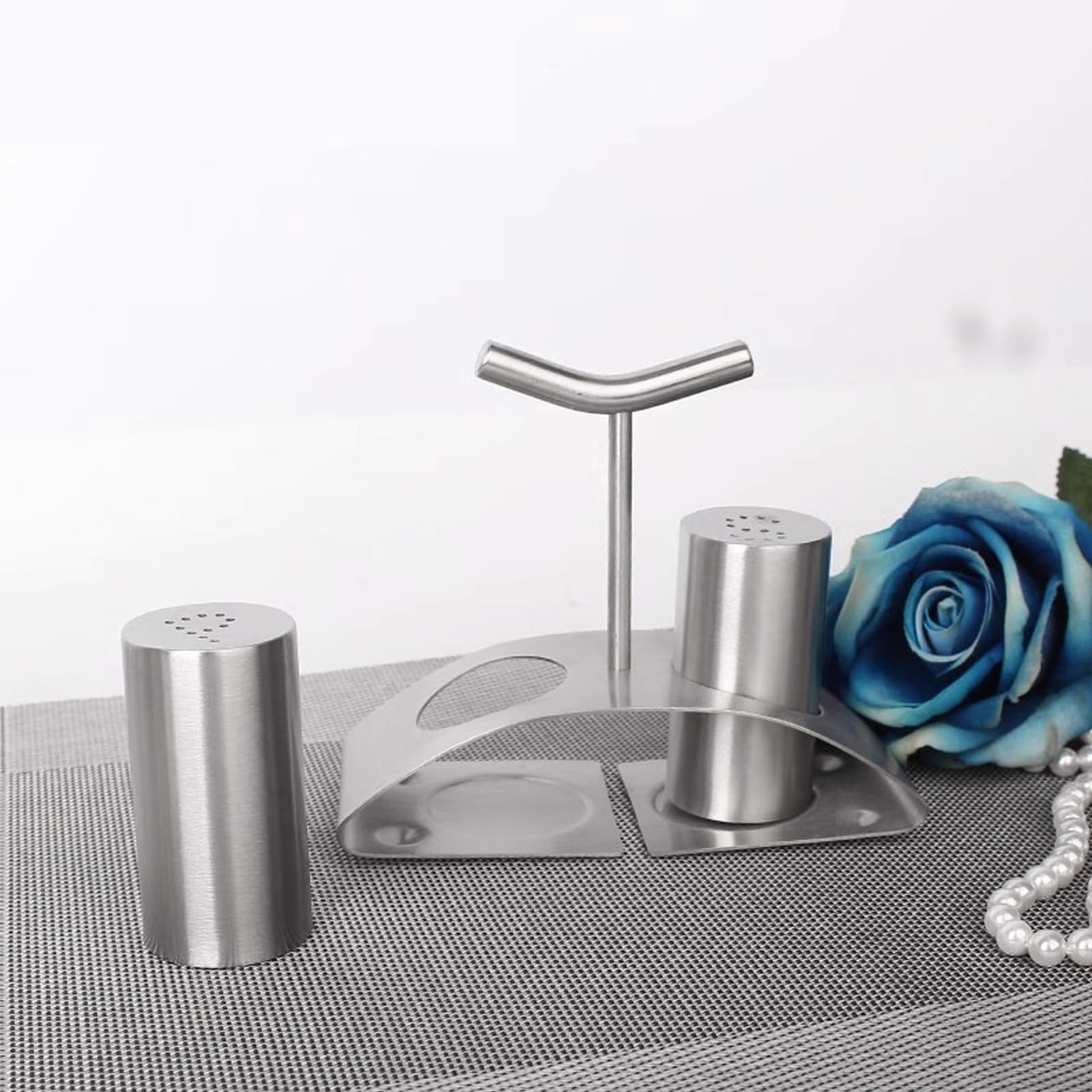 Barattolo Per Condimenti In Acciaio Inox 400ml | Zuccheriera Con Coperchio E Cucchiaio | Contenitore Per Sale, Pepe E Spezie | Design Antiscivolo E Sigillato