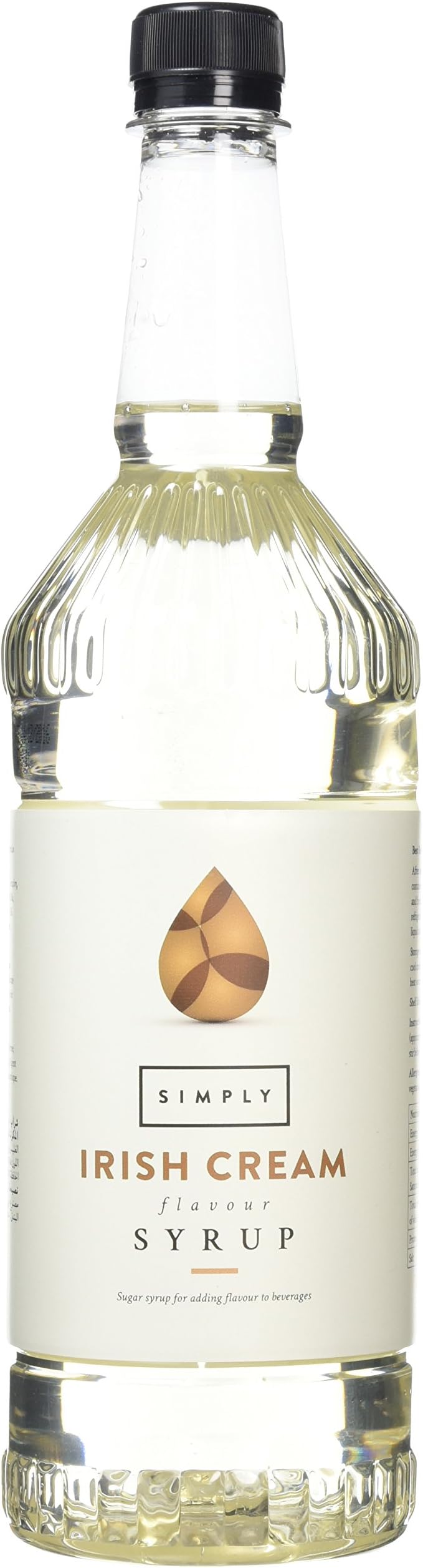 Simply Irish Cream Syrup, Vegan & Nut Free Flavoured Syrup for Coffee, Cocktails & Baking (1 Litre)
