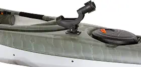 Pelican - Suporte giratório para vara de pesca para caiaque - Suportes de vara ajustáveis para barco e caiaque sentado - Suportes de vara de 360 graus