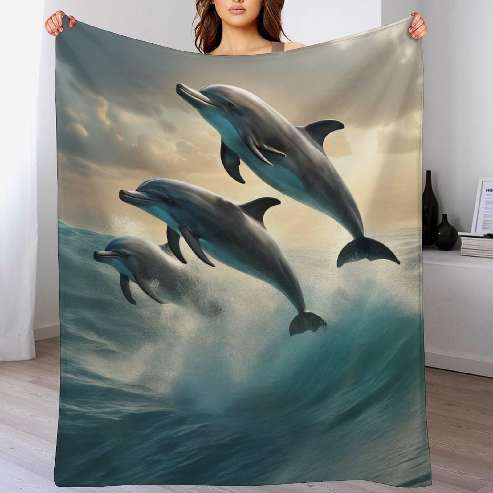 Couverture lit flanelle dauphin pour des soirées cocooning chaleureuses