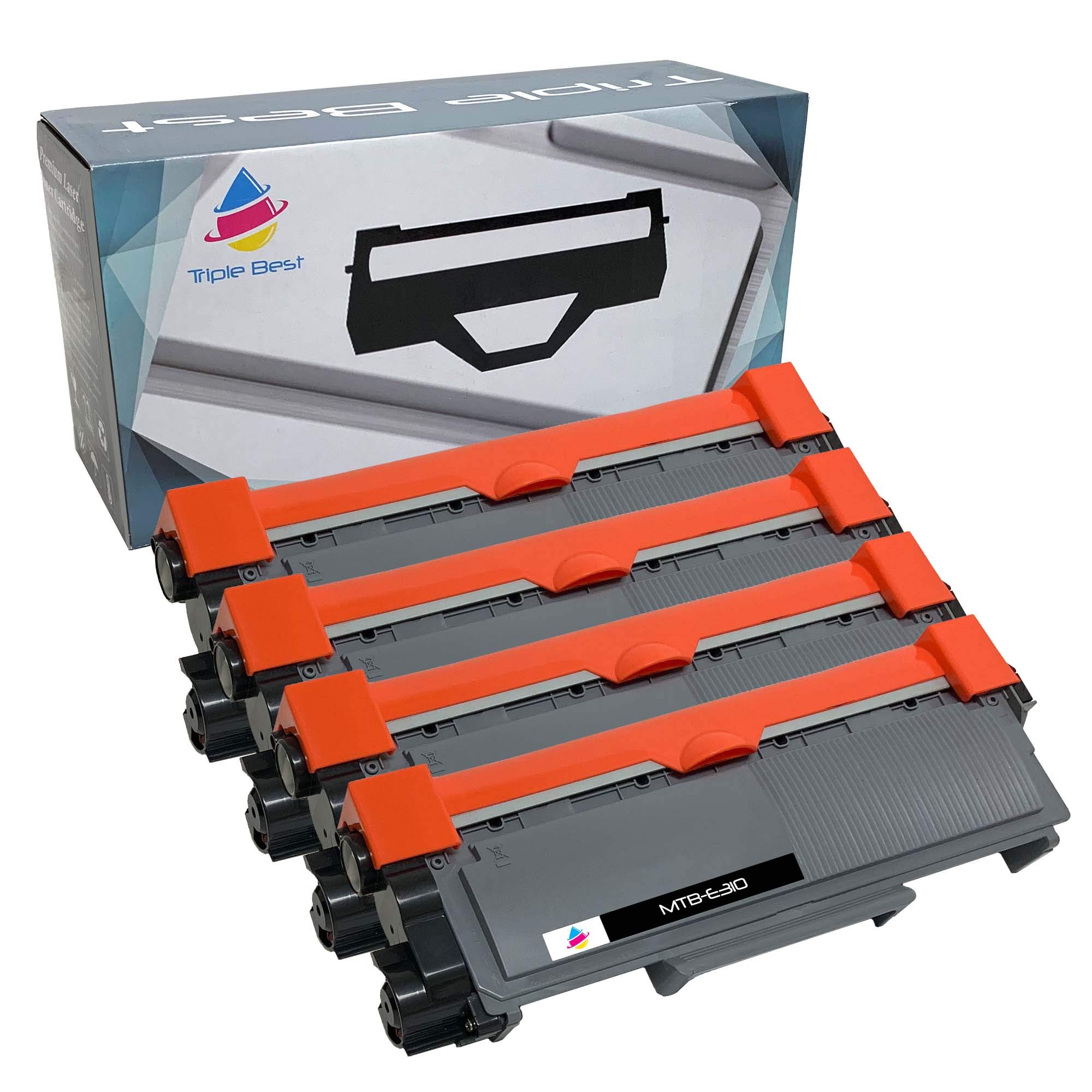 Triple Best Compatible Toner Cartridge Replacement for Dell 593-BBKD PVTHG E310dw E514dw E515dw E515dn (4 Pack)