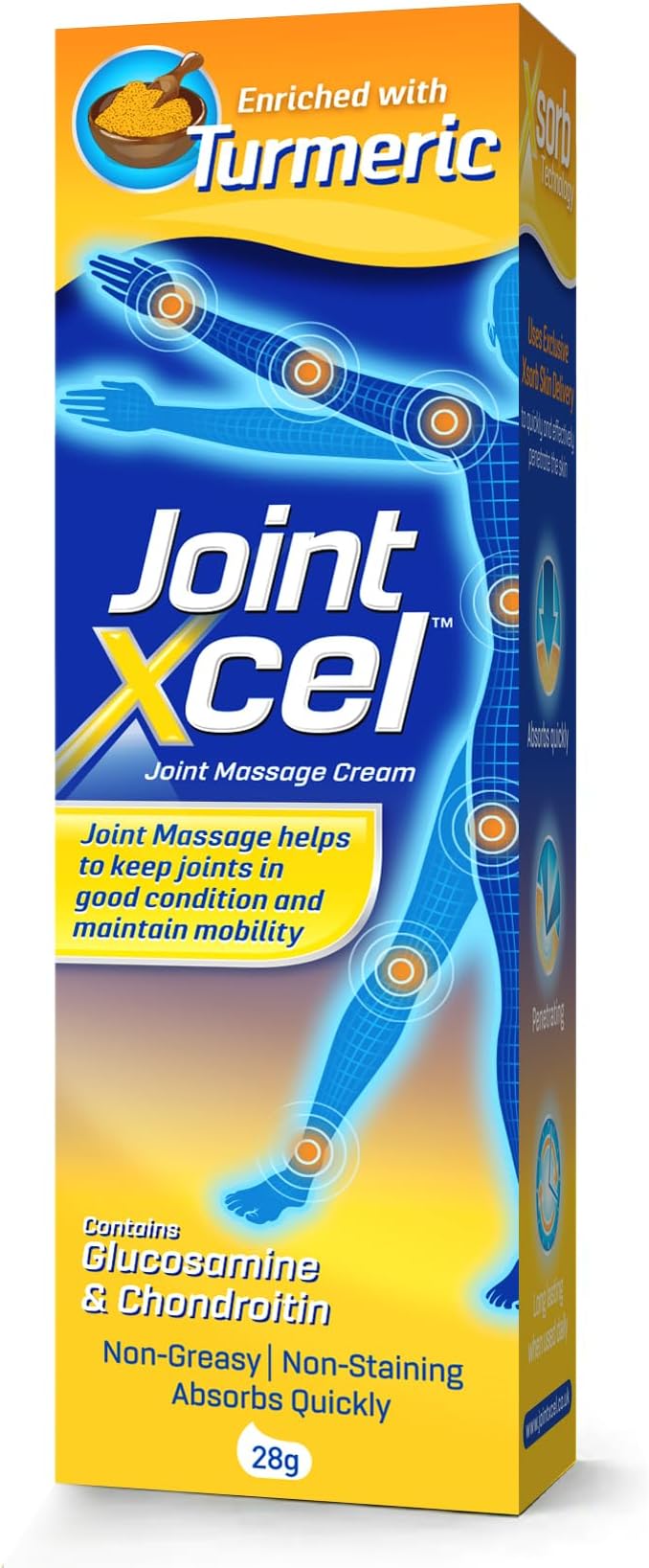 Joint Massage Cream enriched with Turmeric 28g