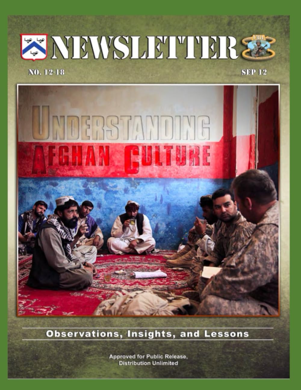 Understanding Afghan Culture: Observations, Insights, and Lessons, SNEWSLETTER no 12-18, SEP 12