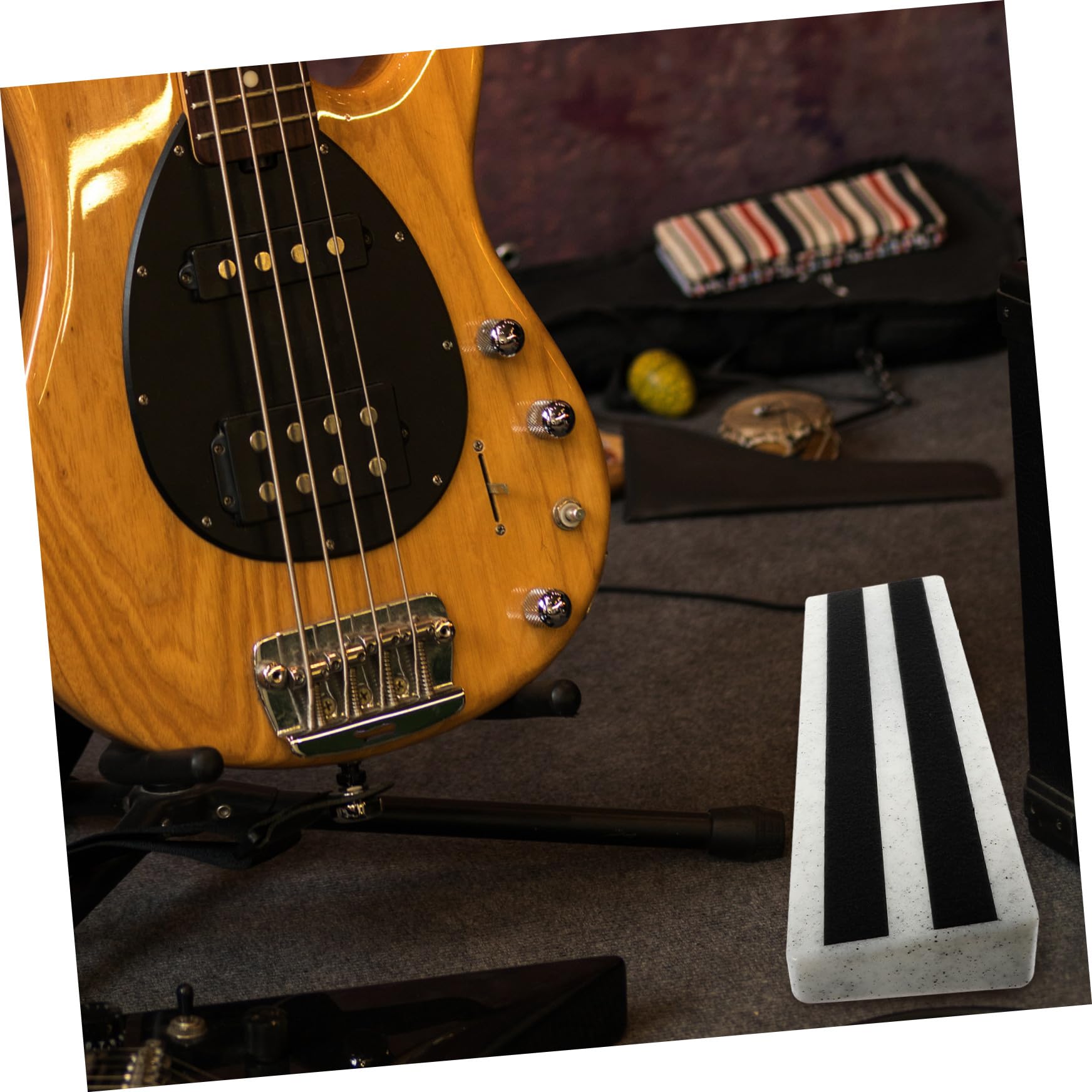 Toyvian Pedalera de Guitarra Eléctrica Tablero de Efectos en Pe Blanco, Diseño Seguro y Fiable para Organizador de Efectos y Uso en Conciertos