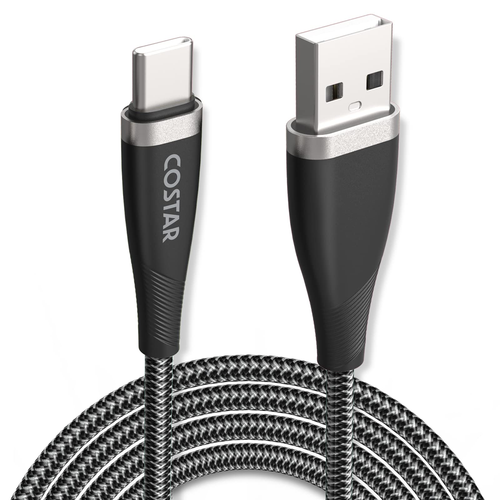 COSTAR 3A 65W USB-A to Type C,Fast Charging Cable, 6.5 Ft(2M), Braided Sync Ultra Fast Charging, for Samsung, Mi, Realme, Oppo, ONE Plus, Data Transmission,Black-picture-24