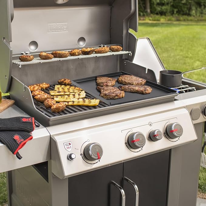 PETKAO 7672 Flat Top Griddle for Weber Crafted Grill Genesis II 300/400 Series, Genesis S/E-325S SX-325S EX-325S Replacement Parts, Crafted Griddle Accessories for Weber Spirit/Smokefire EX6 EX4 Grill