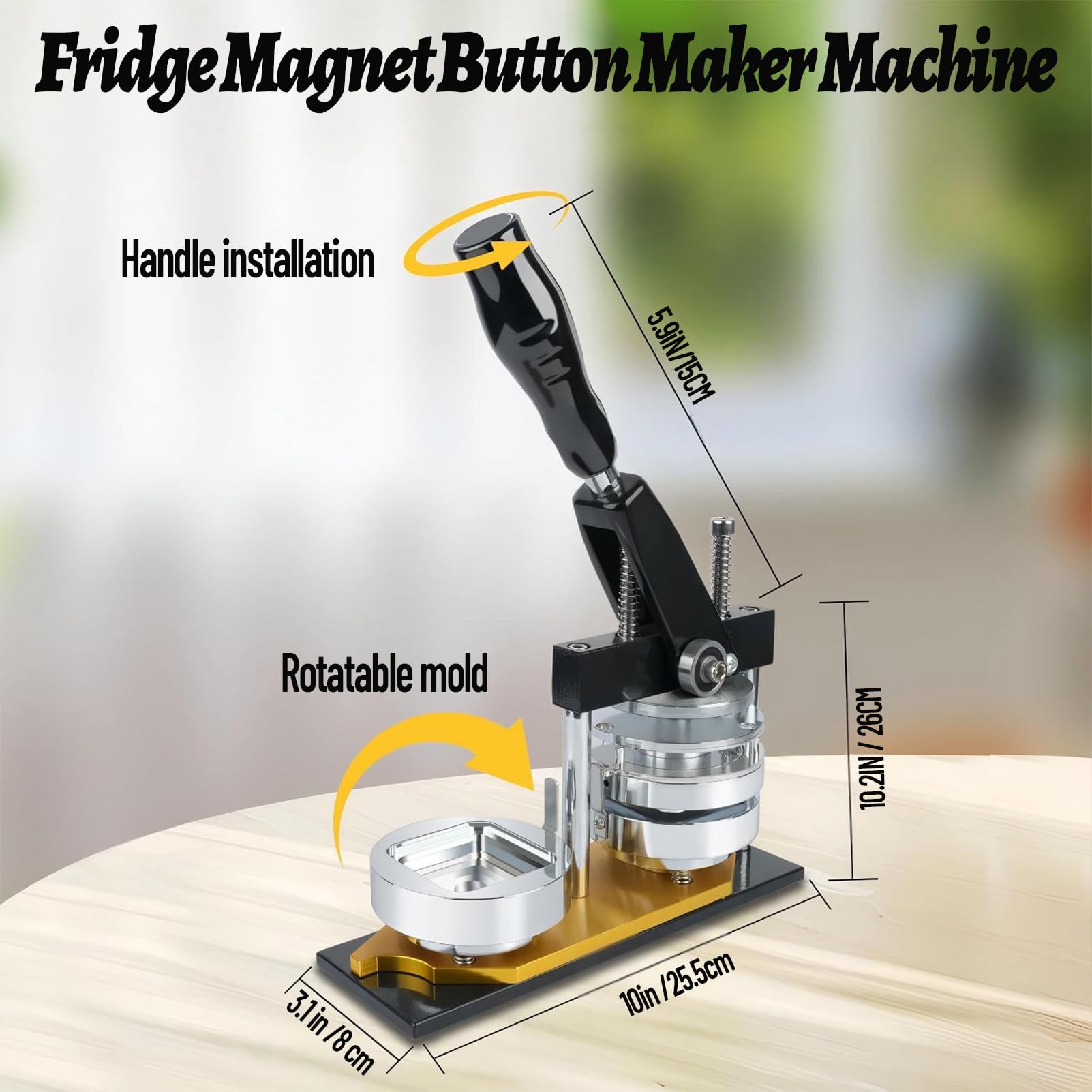 MáQuina para Hacer Imanes FotográFicos, MáQuina para Hacer Botones con Imanes para Refrigerador, Kit De Prensa para Insignias Cuadradas Personalizadas Magnets-200pcsMaterial