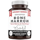Grass Fed Bone Marrow Supplement, 3060mg, Skin, Oral Health, and Joint Support Supplement, Promotes Whole-Body Wellness, Non GMO Whole Bone Extract, 180 Capsules