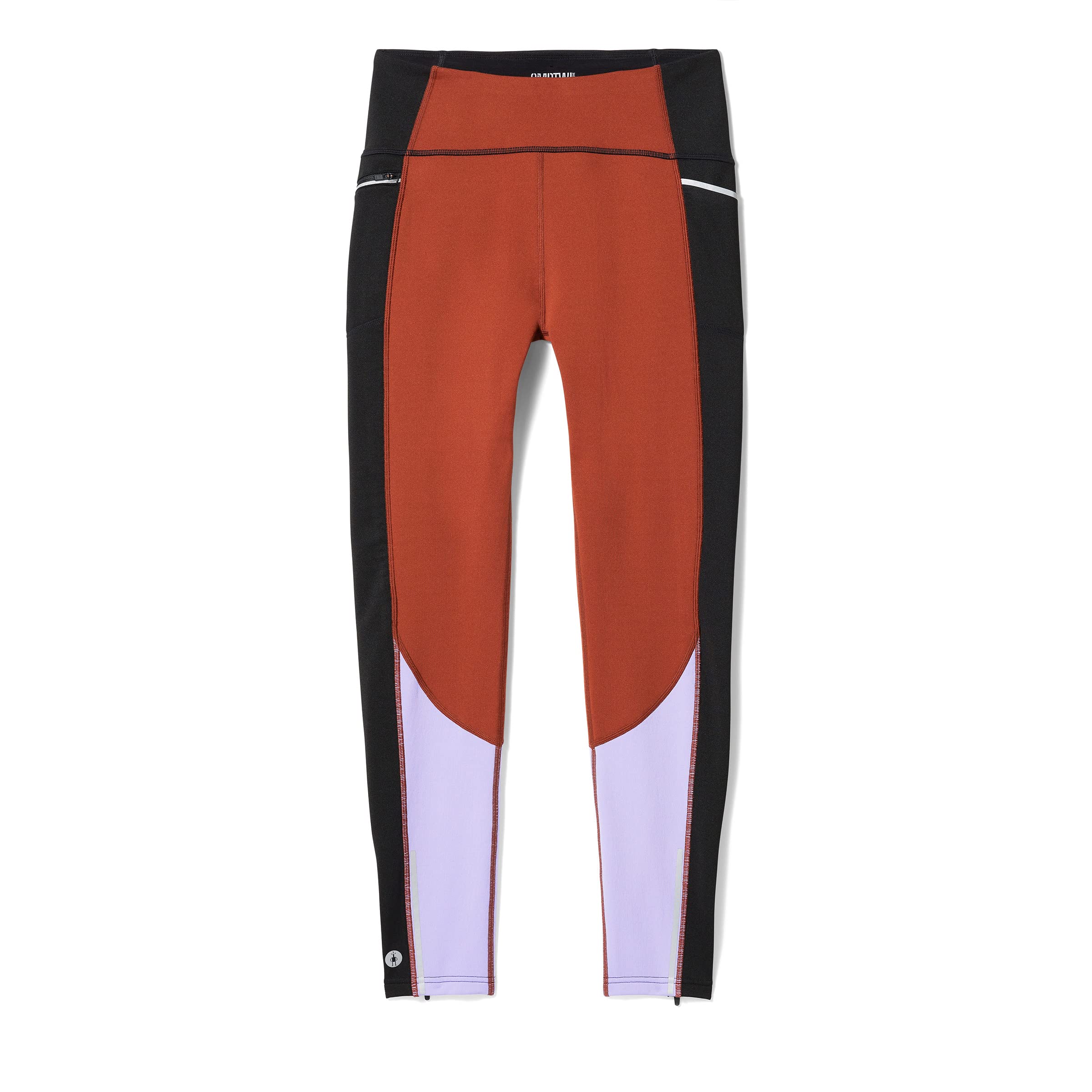 Smartwool Women's Active Fleece Colorblock Tight ? Pecan Brown M