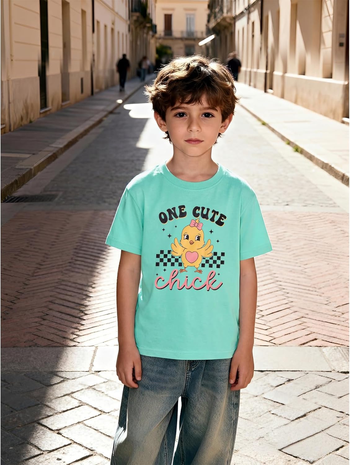 BOUTIKOME Easter Shirt for Toddler Baby Girl Boy Funny Chick Skateboard T-Shirt The Chicks Graphic Short Sleeve Tees Top - Image 4