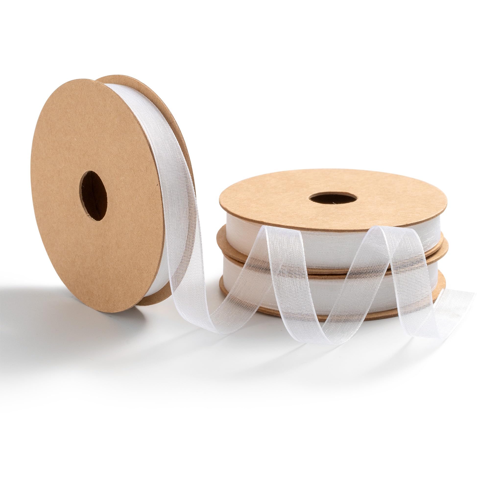 MORSUNBELA Organzaband Geschenkband Breit Schleifenband Hochzeit Seidenband Dekorative Bänder