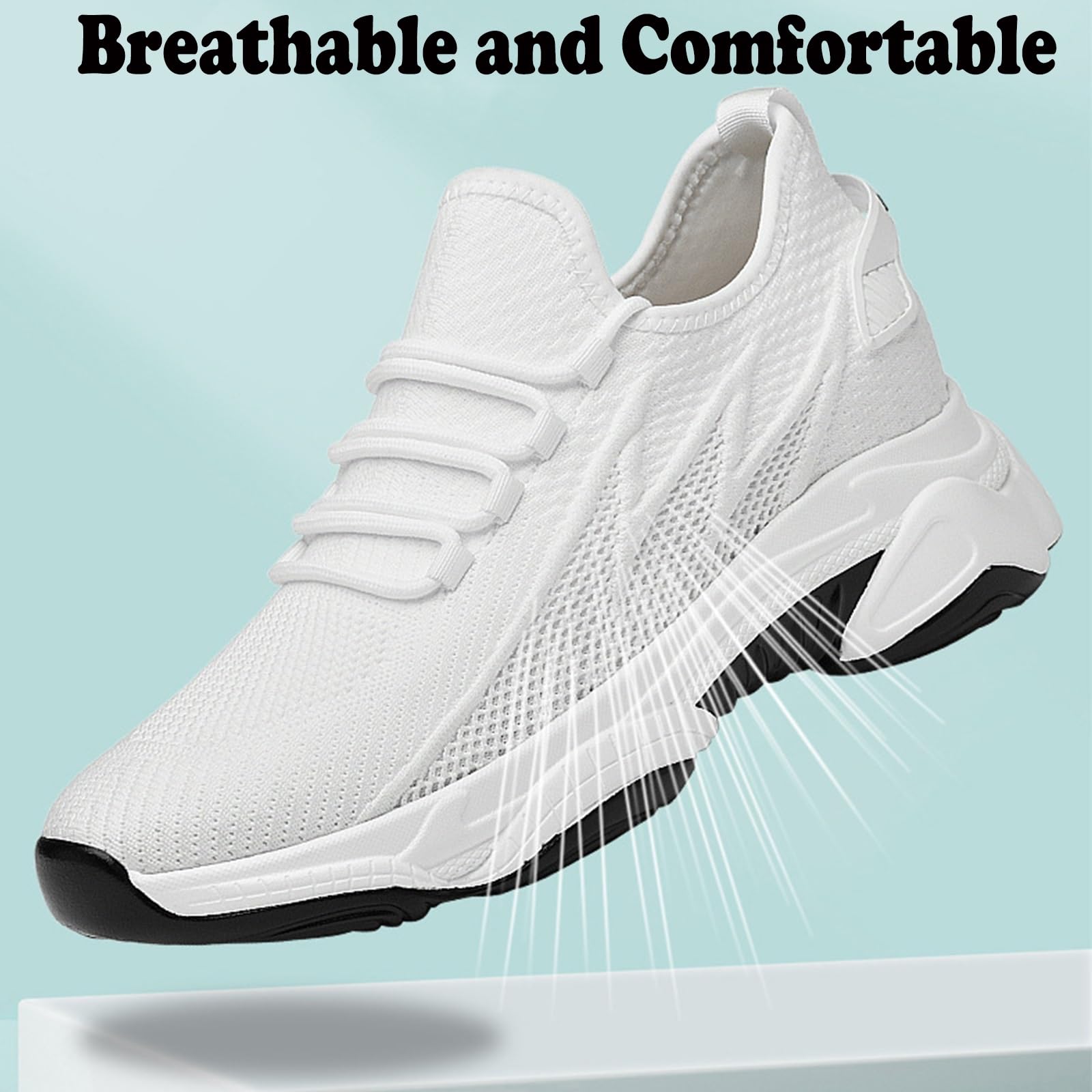 Zapatillas Elevadoras para Hombre Mujer 4/6/8/10 Cm Unisex Invisibles Aumentar la Altura Exteriores Informales Ligeros Cómodos Antideslizantes Transpirables Malla Zapatillas