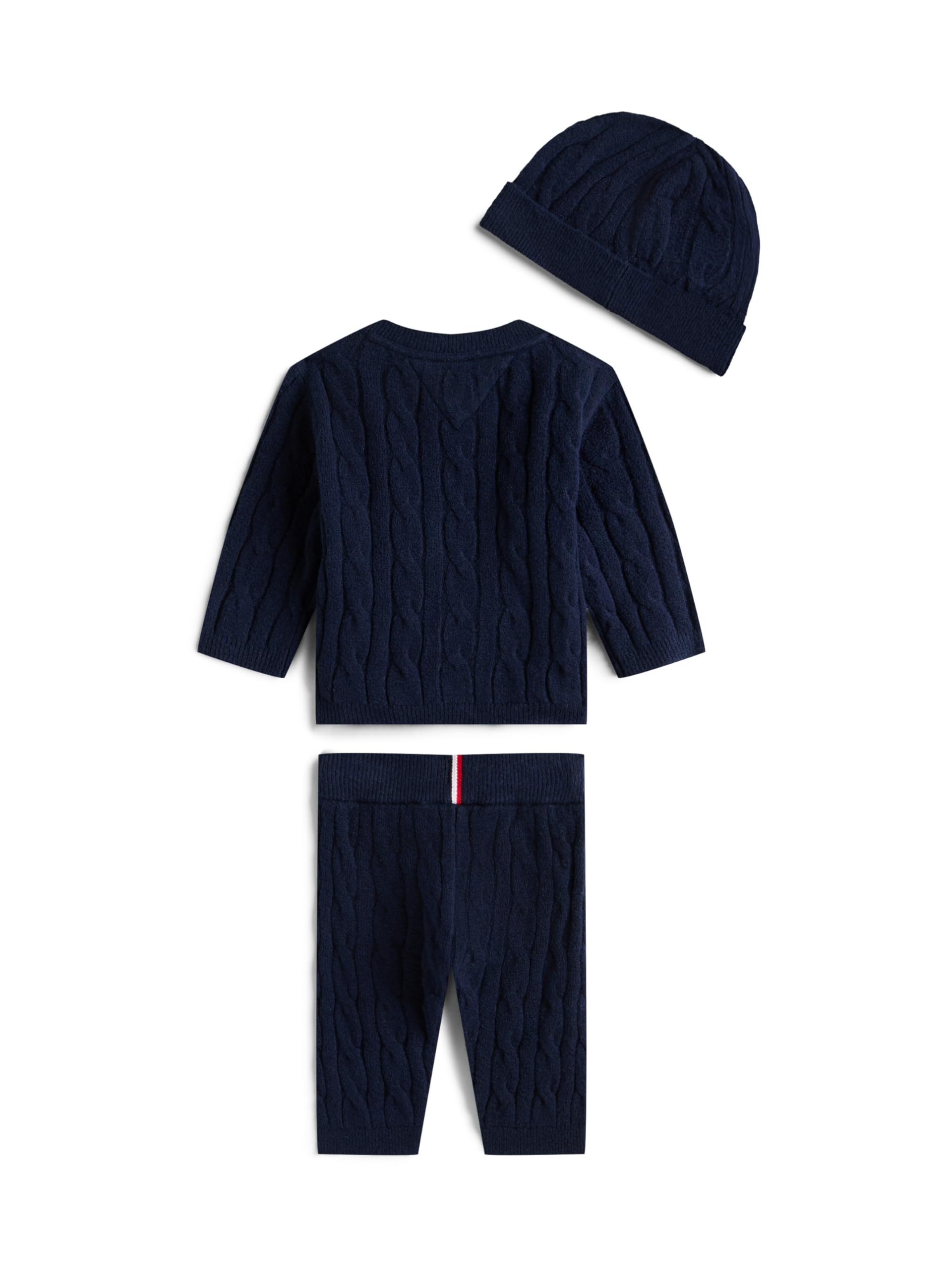 Tommy Hilfiger Cable Set Pant + Top W/Beanie Kn0kn02160 Otros conjuntos de ropa Unisex bebé