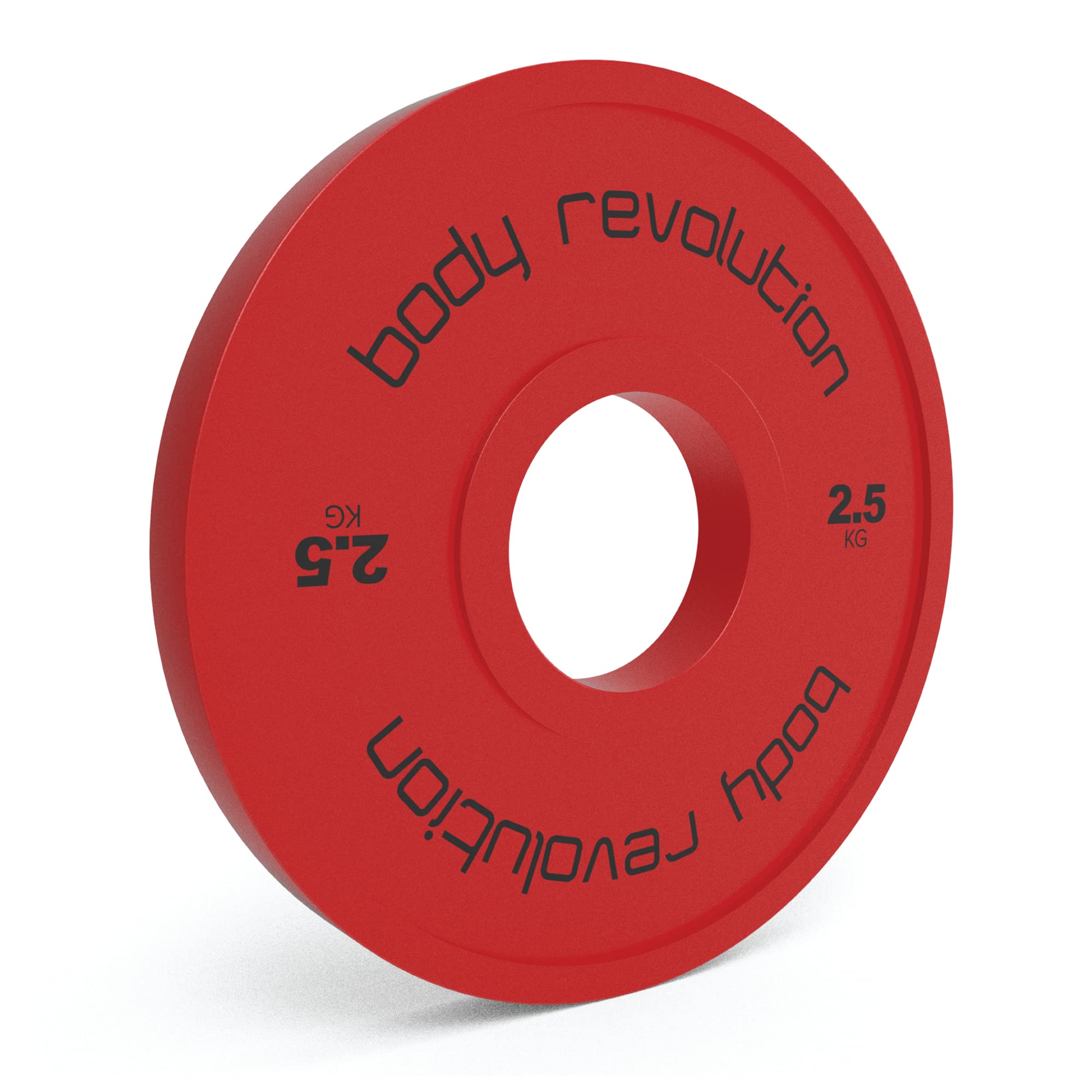 Body Revolution White Fractional Olympic Weight Plates 0.5Kg - 2.5Kg - Coated Cast Iron Weight Discs, Powerlifting & Bodybuilding Weights - Home Gym Equipment For Strength Training & Workouts By