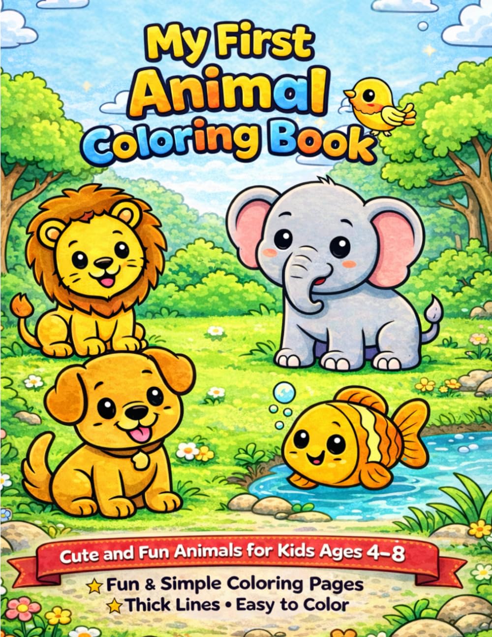 My First Animal Coloring Book