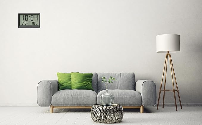 Reloj de Pared Digital 8 Pulgadas con Temperatura y Fecha miniatura 9