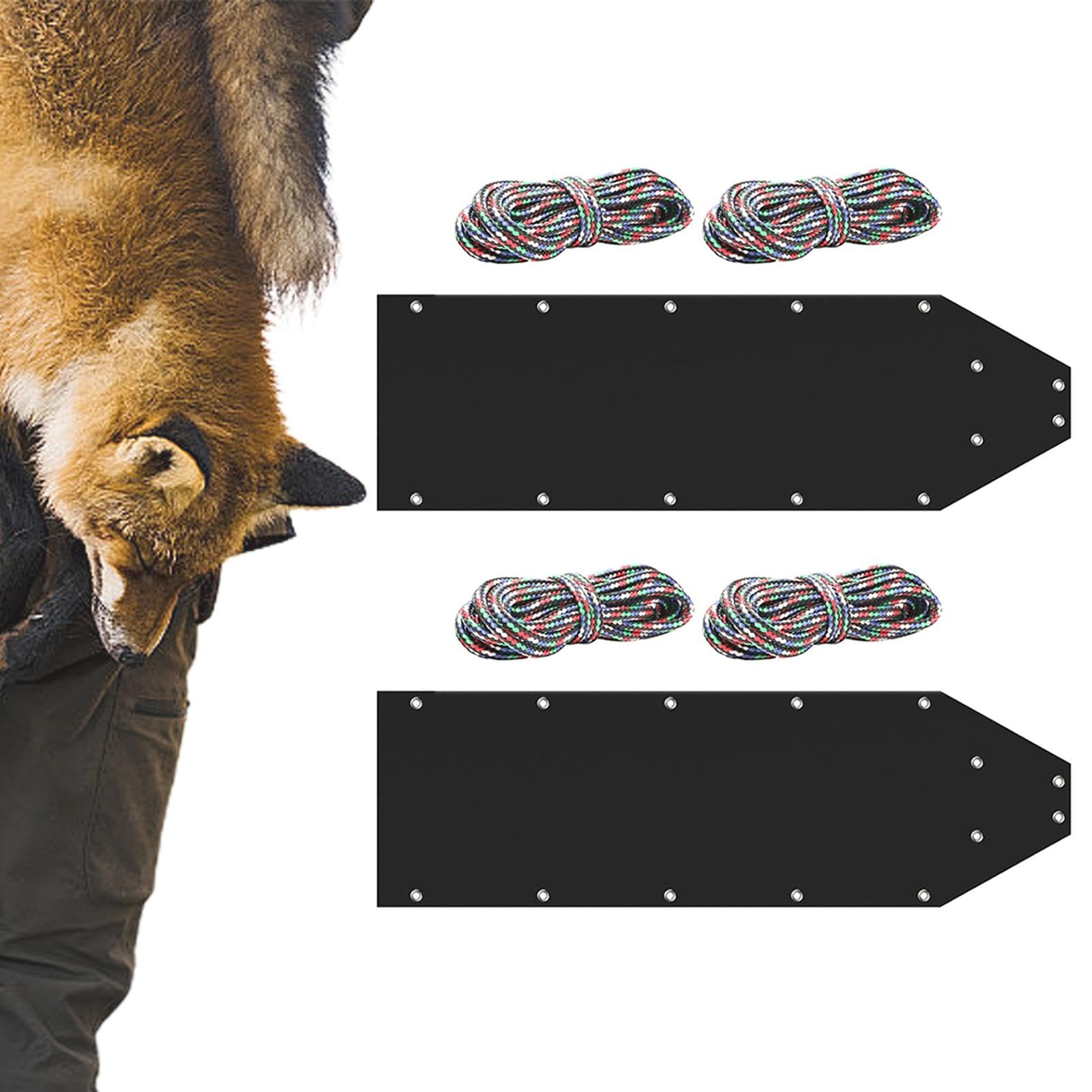 Hirschschlitten - Jagdschlitten, robuster Schlitten | Tragbarer Jagdhirschlitten leicht | Jagdausrüstung kompakt & robust | Faltbarer Hirschschschlitten | Crew