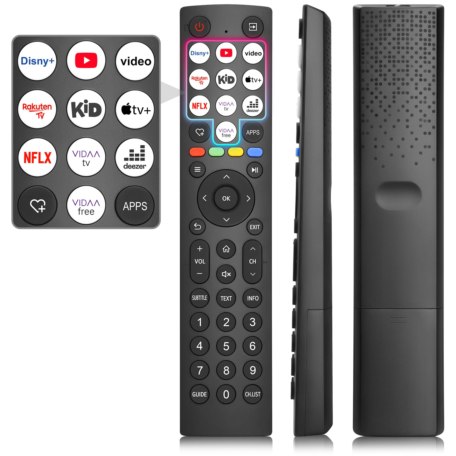 Telecomando-per-Hisense-Smart-TV , Universale per Hisense VIDAA 4K UHD FHD QLED LED LCD HD TV