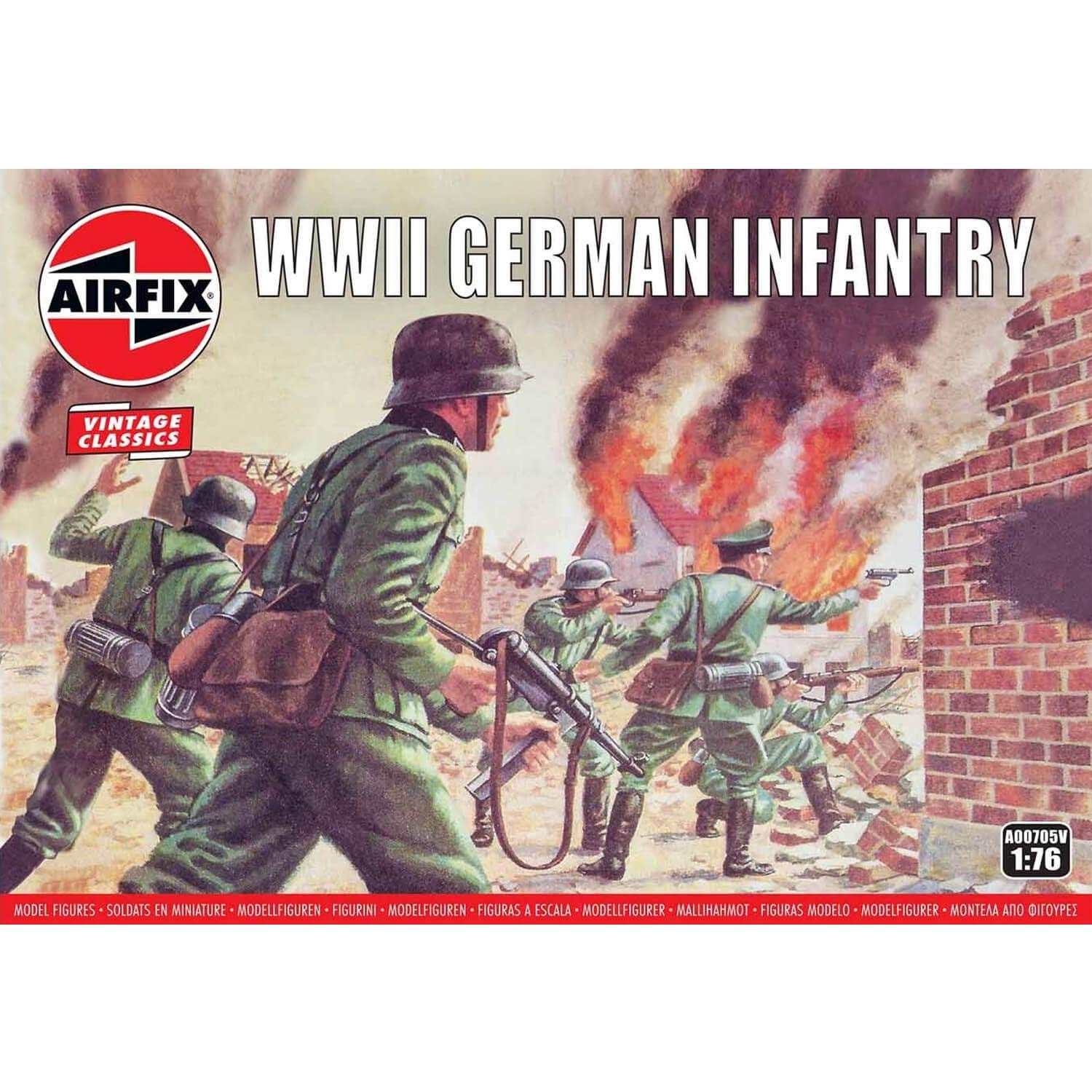 レトロ　ヴィンテージ　大量セット売り　ミリタリー　未組立 当時物 AIRFIX Airfix Vintage Classics WWII German Infantry Soldiers 1:72