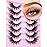 Fox Eye Lashes Wispy Faux Mink Lashes Volume Fairy Cat Eye Lashes That Look Like Extensions Spiky Fake Eyelashes 20mm Long Lash with Spikes