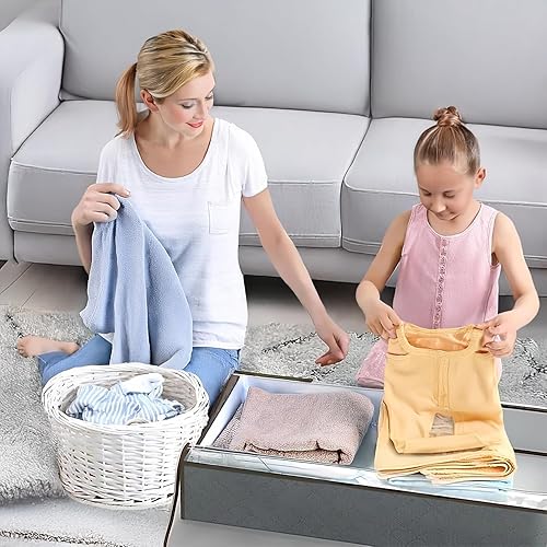 Miniatura 3 de Contenedores de almacenamiento para debajo de la cama, organizadores de armario y contenedores de almacenamiento, bolsas de almacenamiento plegables