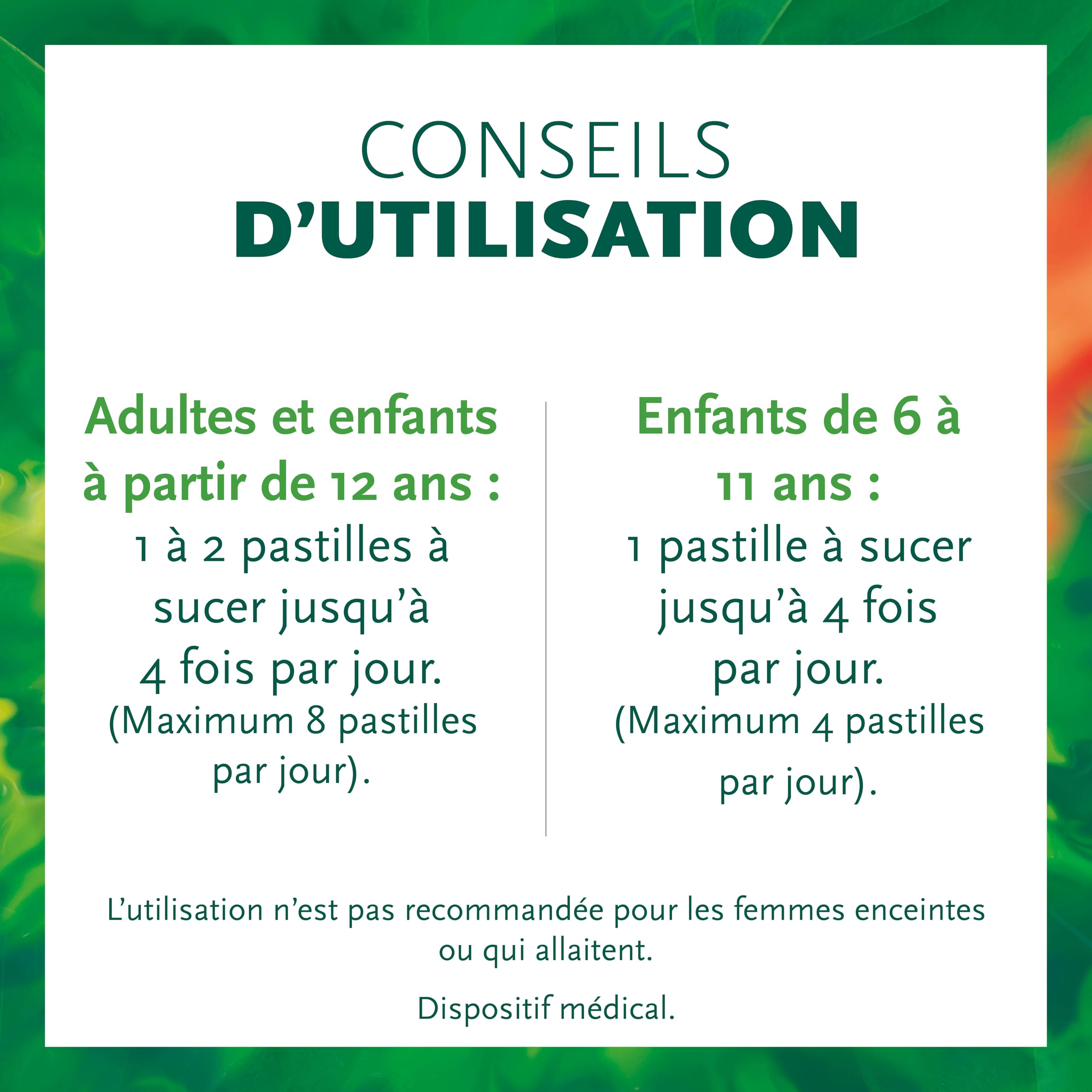 20 pastilles toux sèche et grasse