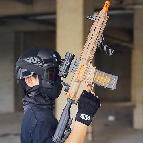 Miniatura 4 de Larmside Pistola de espuma con proyecciones de balas suaves, juguete para exteriores, diversión de disparo, a partir de 18 años (Msand4)