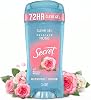 Antitranspirante y desodorante Secret Fresh para mujer, protección contra sudor y olor 72h, frescura instantánea y suave, minerales equilibradores de pH, gel transparente, aroma delicado a rosa, 3.4 oz (Paquete de 1) 1