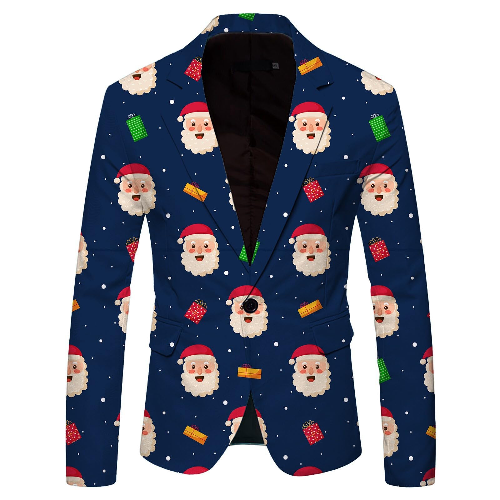 Veste costume homme Noël imprimée pour vos fêtes de fin d'année