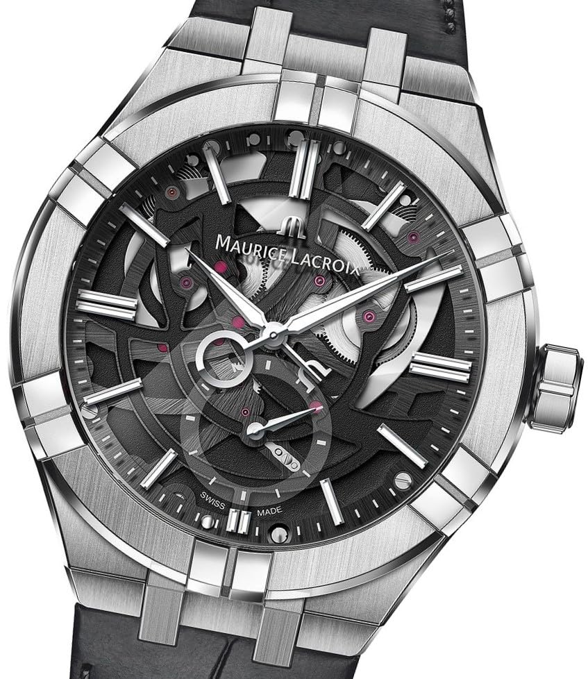 Maurice Lacroix Aikon Mercury Package Includes Strap - Black Calf Leather4