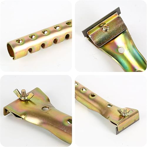 Miniatura 7 de Herramienta raspadora de pintura con 2 cuchillas extra reversibles de doble filo de 2 pulgadas, raspador de carburo de limpieza resistente para